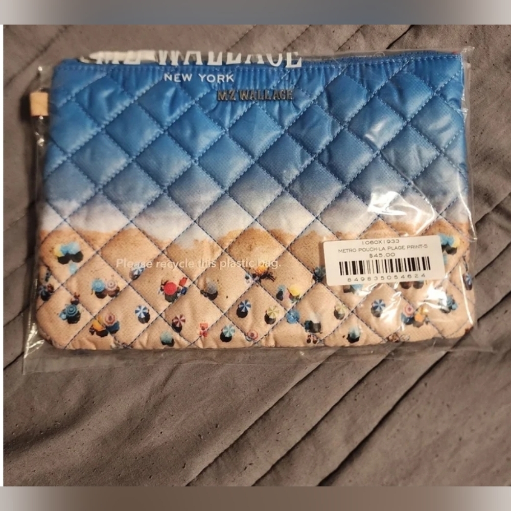 Mz Wallace Metro Pouch Medium La Plage Beach Tote Cosmetic